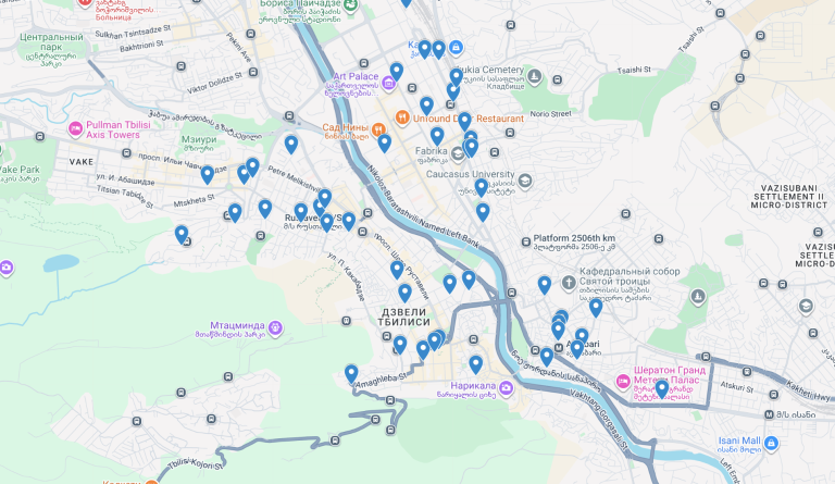 Карта тонэ Тбилиси